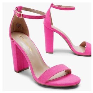 New!DREAM PAIRS Women's Hi-Chunk High Heel Pump Sandals SZ 6